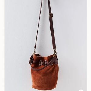 Free People Soren Suede Bucket Bag